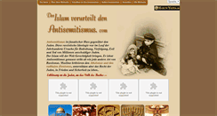 Desktop Screenshot of islamverurteiltantisemitismus.com